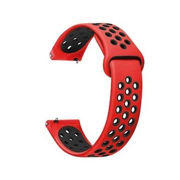 Microsonic Rainbow Gently Siyah Kırmızı Amazfit GTR 3 Pro Band Kordon
