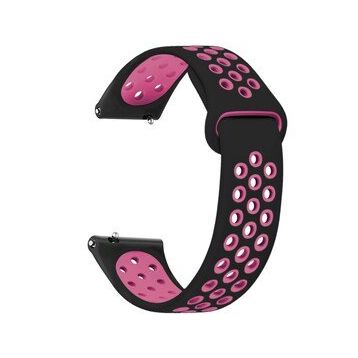 Microsonic Rainbow Gently Siyah Pembe Amazfit GTR 3 Pro Band Kordon