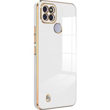 Microsonic Realme C21Y Olive Plated Beyaz Kılıf