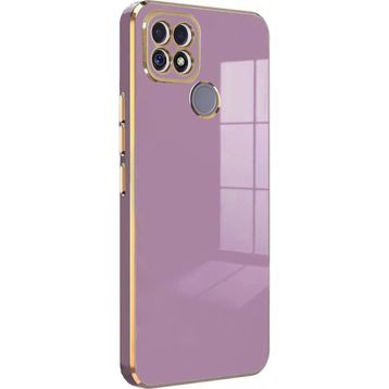 Microsonic Realme C25 Olive Plated Lila Kılıf