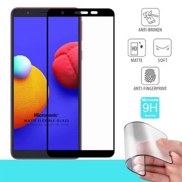 Microsonic Samsung Galaxy A01 Core Seramik Matte Flexible Siyah Ekran Koruyucu