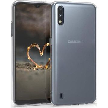 Microsonic Samsung Galaxy A01 Transparent Soft Beyaz Cep Telefonu Kılıf