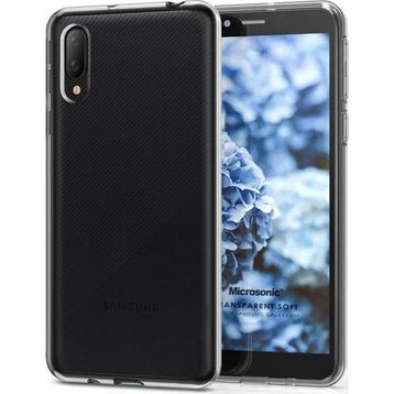 Microsonic Samsung Galaxy A02 Transparent Soft Beyaz Kılıf