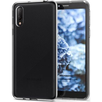 Microsonic Samsung Galaxy A02 Transparent Soft Beyaz Kılıf