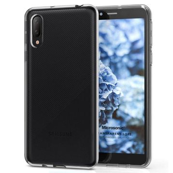 Microsonic Samsung Galaxy A02 Transparent Soft Beyaz Kılıf