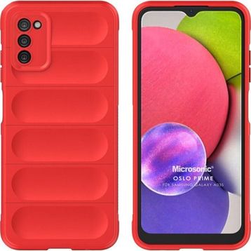 Microsonic Samsung Galaxy A03S Oslo Prime Kırmızı Kılıf