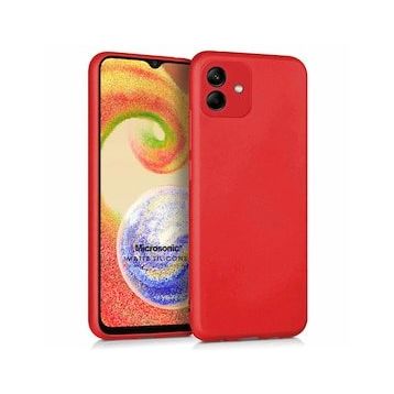 Microsonic Samsung Galaxy A04 Matte Silicone Kırmızı Kılıf