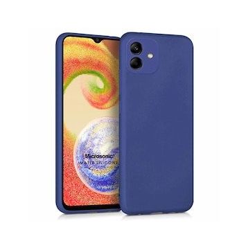 Microsonic Samsung Galaxy A04 Matte Silicone Lacivert Kılıf