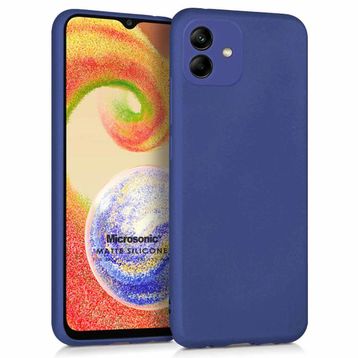 Microsonic Samsung Galaxy A04 Matte Silicone Lacivert Kılıf