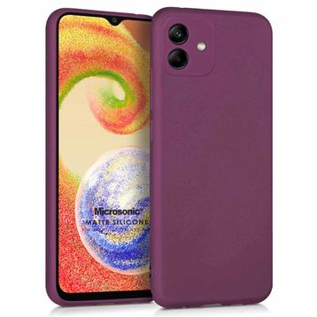 Microsonic Samsung Galaxy A04 Matte Silicone Mor Kılıf