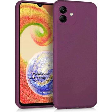 Microsonic Samsung Galaxy A04 Matte Silicone Mor Kılıf