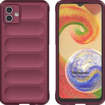 Microsonic Samsung Galaxy A04 Oslo Prime Bordo Kılıf