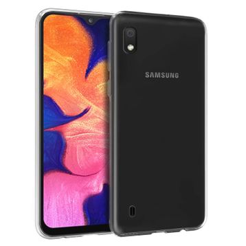 Microsonic Samsung Galaxy A10 Transparent Soft Beyaz Kılıf