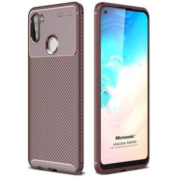 Microsonic Samsung Galaxy A11 Legion Series Kahverengi Kılıf