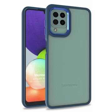 Microsonic Samsung Galaxy A12 Bright Planet Lacivert Kılıf