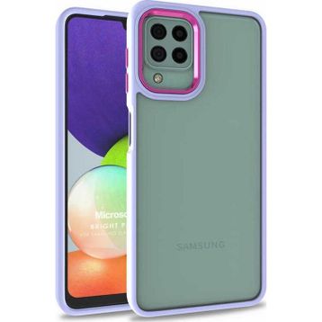 Microsonic Samsung Galaxy A12 Bright Planet Lila Kılıf