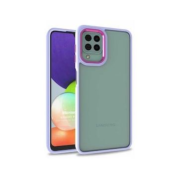 Microsonic Samsung Galaxy A12 Bright Planet Lila Kılıf
