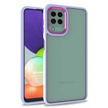 Microsonic Samsung Galaxy A12 Bright Planet Lila Kılıf