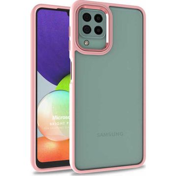 Microsonic Samsung Galaxy A12 Bright Planet Rose Gold Kılıf