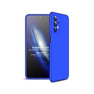 Microsonic Samsung Galaxy A13 4G Double Dip 360 Protective Mavi Kılıf