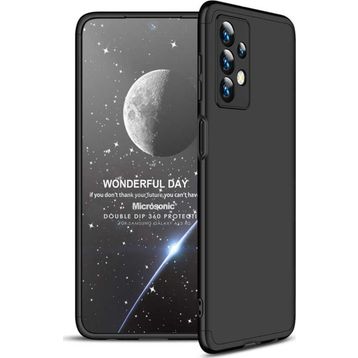 Microsonic Samsung Galaxy A13 4G Double Dip 360 Protective Siyah Kılıf