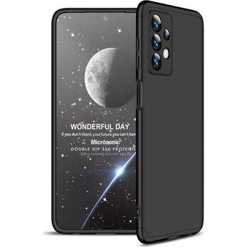 Microsonic Samsung Galaxy A13 4G Double Dip 360 Protective Siyah Kılıf