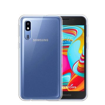 Microsonic Samsung Galaxy A2 Core Transparent Soft Beyaz Şeffaf Kılıf