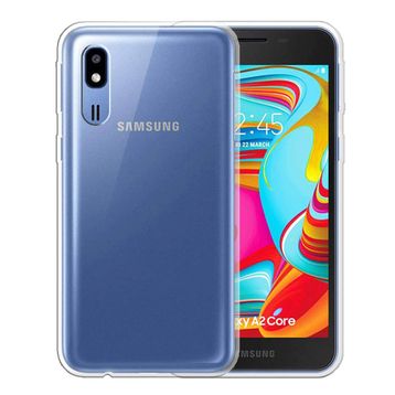 Microsonic Samsung Galaxy A2 Core Transparent Soft Beyaz Şeffaf Kılıf