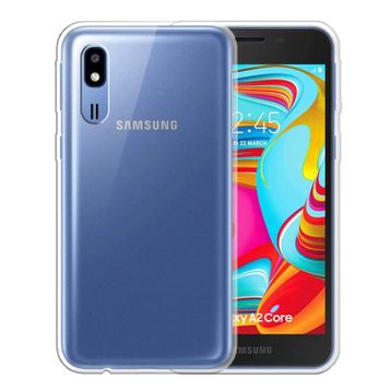Microsonic Samsung Galaxy A2 Core Transparent Soft Beyaz Şeffaf Kılıf