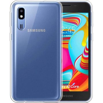 Microsonic Samsung Galaxy A2 Core Transparent Soft Beyaz Şeffaf Kılıf