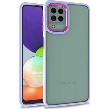 Microsonic Samsung Galaxy A22 4G Bright Planet Lila Kılıf