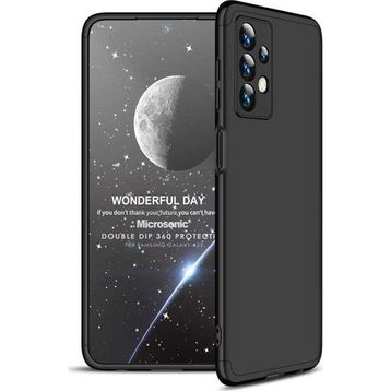 Microsonic Samsung Galaxy A23 Double Dip 360 Protective Siyah Kılıf