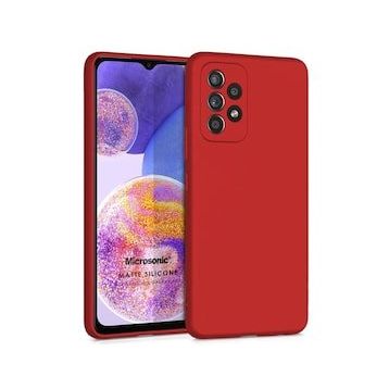 Microsonic Samsung Galaxy A23 Matte Silicone Kırmızı Kılıf