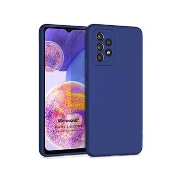 Microsonic Samsung Galaxy A23 Matte Silicone Lacivert Kılıf