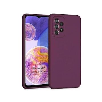 Microsonic Samsung Galaxy A23 Matte Silicone Mor Kılıf