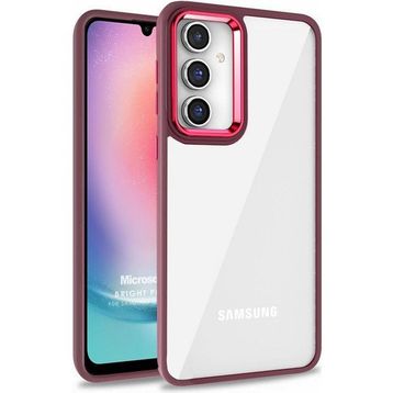 Microsonic Samsung Galaxy A24 Bright Planet Kırmızı Kılıf