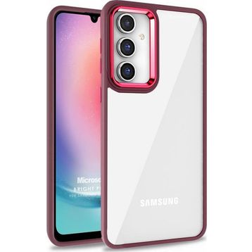 Microsonic Samsung Galaxy A24 Bright Planet Kırmızı Kılıf