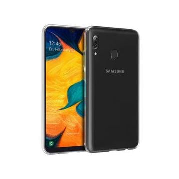 Microsonic Samsung Galaxy A30 Transparent Soft Beyaz Kılıf