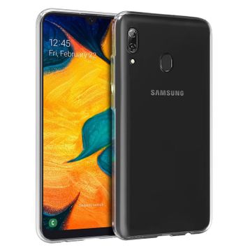 Microsonic Samsung Galaxy A30 Transparent Soft Beyaz Kılıf