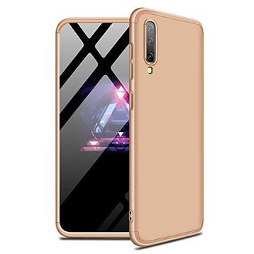 Microsonic Samsung Galaxy A30S Double Dip 360 Protective Gold Kılıf
