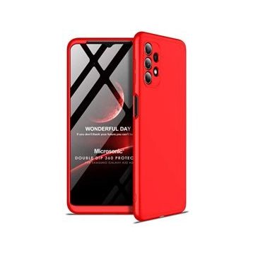 Microsonic Samsung Galaxy A32 4G Double Dip 360 Protective Kırmızı Kılıf