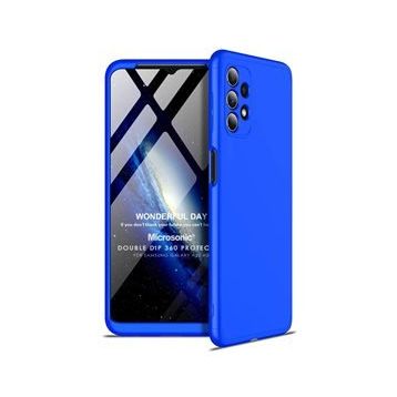 Microsonic Samsung Galaxy A32 4G Double Dip 360 Protective Mavi Kılıf