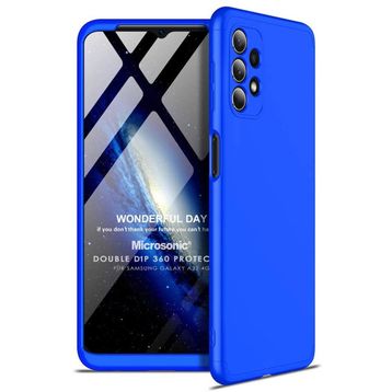 Microsonic Samsung Galaxy A32 4G Double Dip 360 Protective Mavi Kılıf