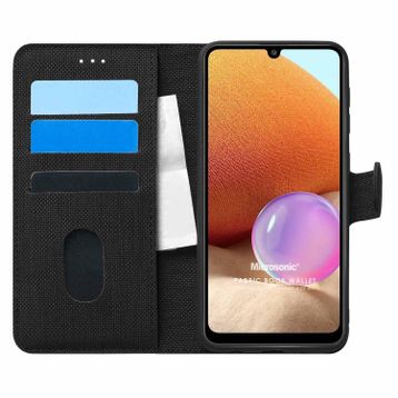 Microsonic Samsung Galaxy A32 4G Fabric Book Wallet Kılıf