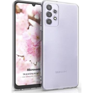 Microsonic Samsung Galaxy A32 4G Transparent Soft Beyaz Kılıf