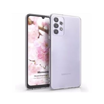Microsonic Samsung Galaxy A32 4G Transparent Soft Beyaz Kılıf