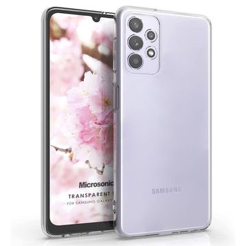Microsonic Samsung Galaxy A32 4G Transparent Soft Beyaz Kılıf