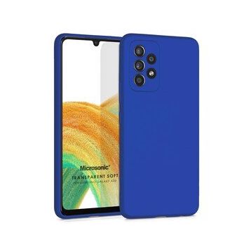 Microsonic Samsung Galaxy A33 5G Matte Silicone Mavi Kılıf