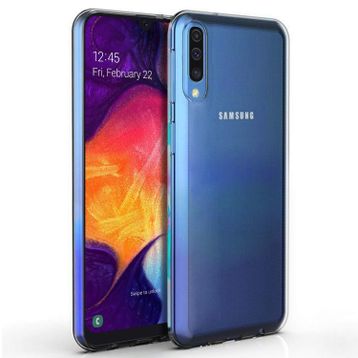 Microsonic Samsung Galaxy A50 Transparent Soft Beyaz Kılıf