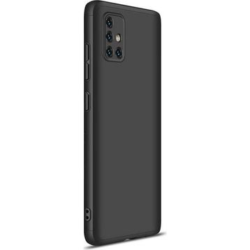 Microsonic Samsung Galaxy A51 Double Dip 360 Protective Siyah Kılıf